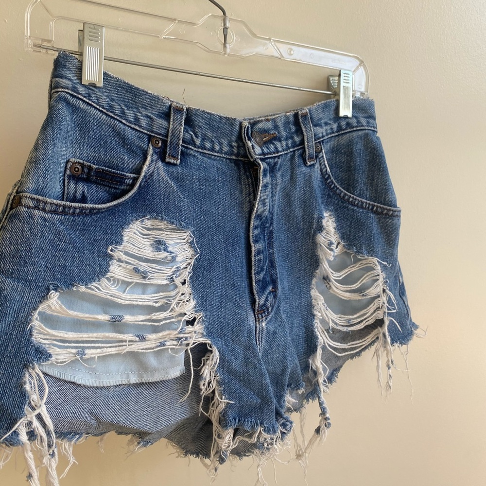 LF Furst Of A Kind Distressed Denim Shorts